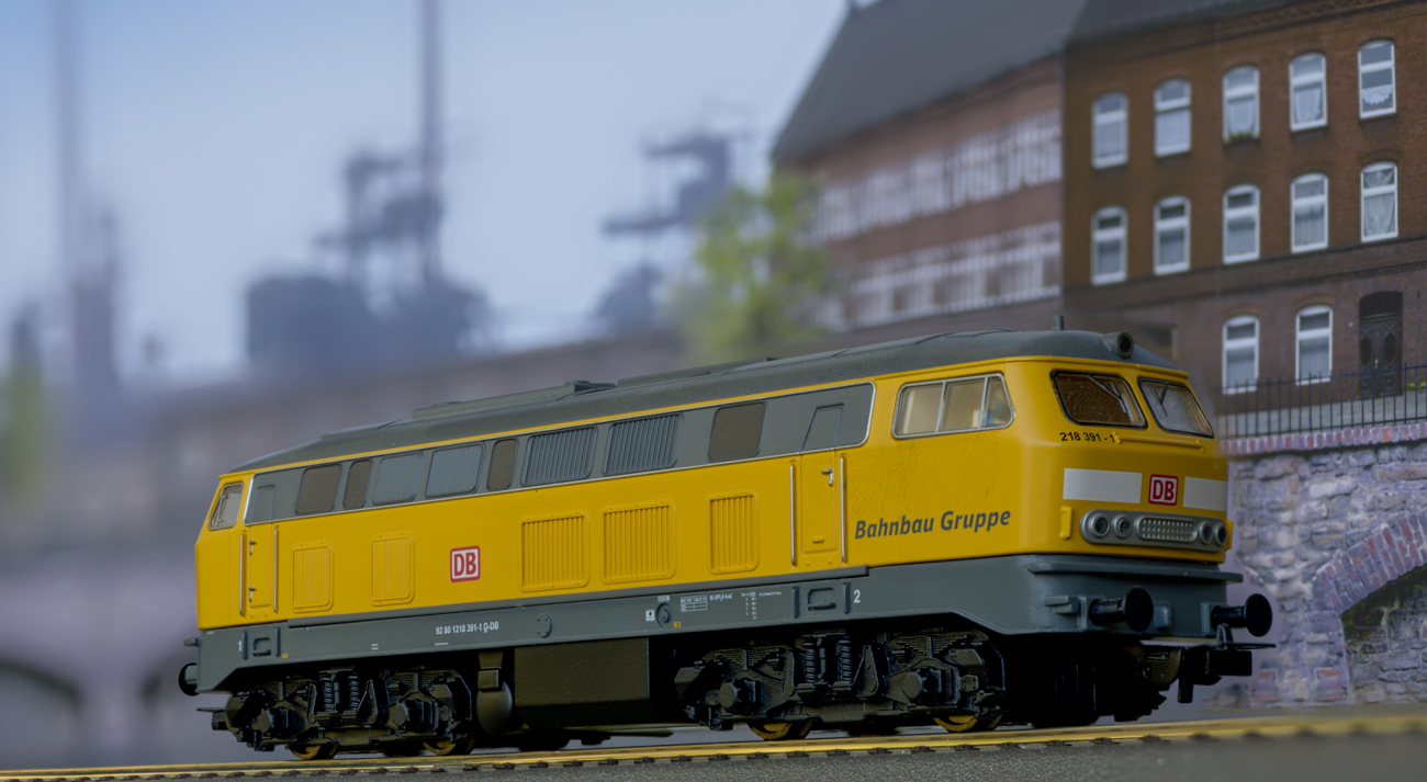 Diesellokomotive: 218-391-1 der Bahnbau Gruppe (DB AG)